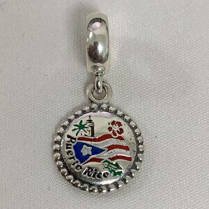 Pandora Special Puerto Rico Country Exclusive Charm, S925 Silver Jewelry
